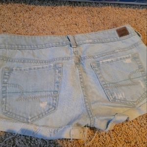 Light distressed Jean shorts